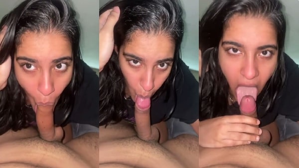 Sexy ladki lund chus rahi hai