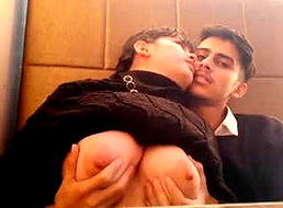 Beautiful Kashmiri Muslim girl Boobs Press Nude With BF