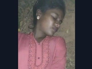 Hairy pussy village girl having outdoor