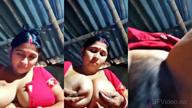 Busty Bengali Wife Exposing Her Huge Milk Tankers