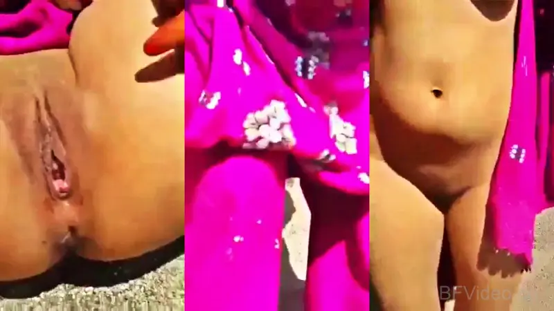 Dehati Pakistani Bhabhi Exposing Her Assets Outdoors