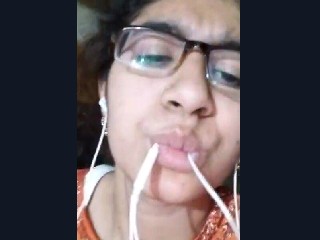 Horny chashmish suit girl fingering and moaning loud