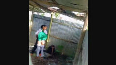 College Lover Standing Fuck Captured In Camera