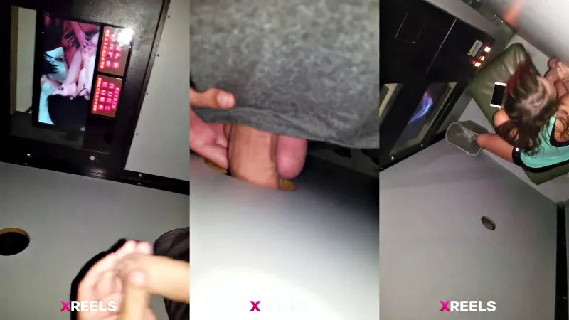 First Time In Gloryhole Getting Sucked By Cheating Girl Caught In Voyeur Camera