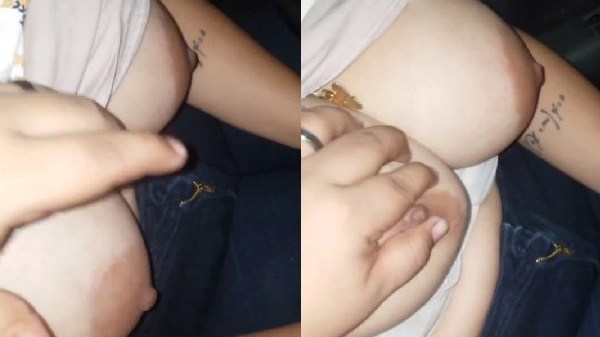 Car mein gf ki boobs dabane ki video