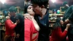 Busty Wife Hot Kiss And Blowjob With Her Ex