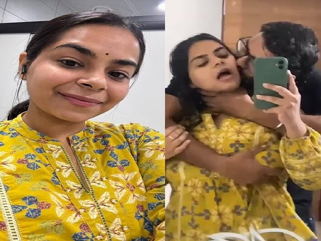 Beautiful tanker wife boob press and doggy viral sex