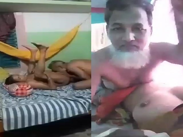 Uncle fucking lonely wife after licking pussy viral MMS