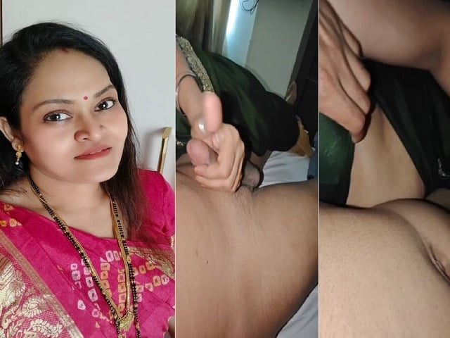 MILF jerking big dick of husband friend viral sex