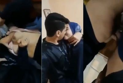 Guy records his Pakistani porn while fucking his hijabi GF