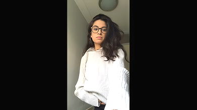 Slim NRI teen stripping