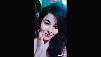 Cute girlfriend touching her body slowly to seduce her boyfriend