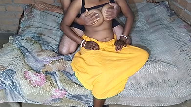 I was really enjoying holding Bhabhi’s big breasts